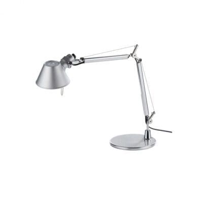 Artemide Tolomeo Micro con base tavolo - alluminio brillante - LiD