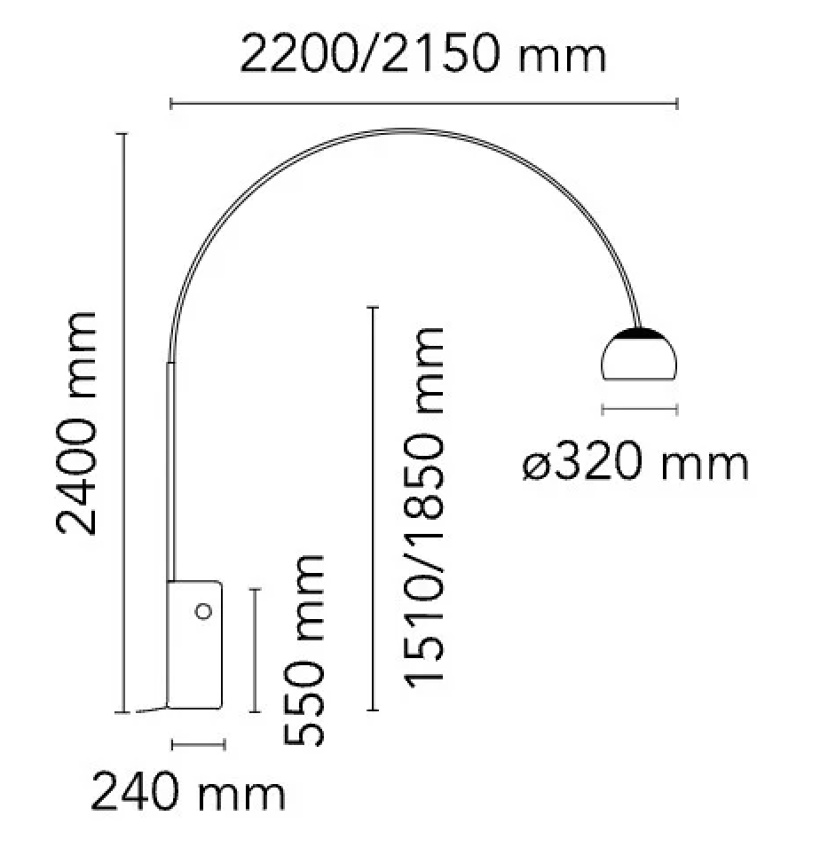 Flos ARCO K EDIZIONE LIMITATA - Lampada ad arco a LED in alluminio